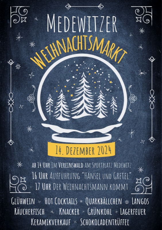 Weihnachtsmarkt 2024 Flyer