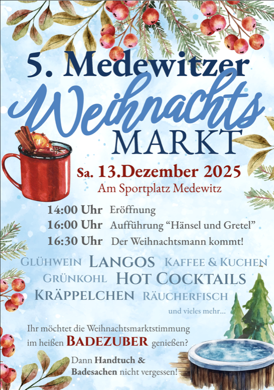 Weihnachtsmarkt 2025 Flyer